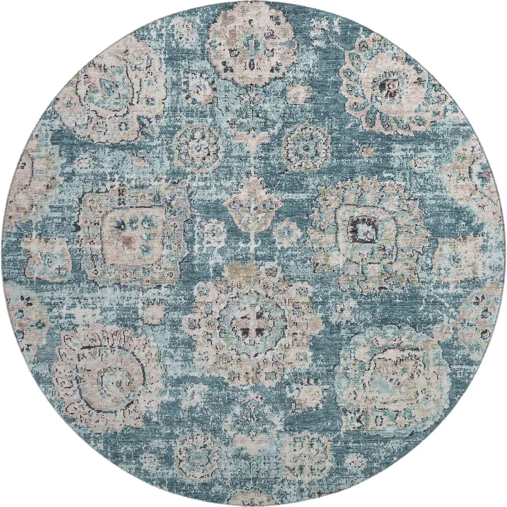Mayfield AMF634 Teal 8' x 8' Rug