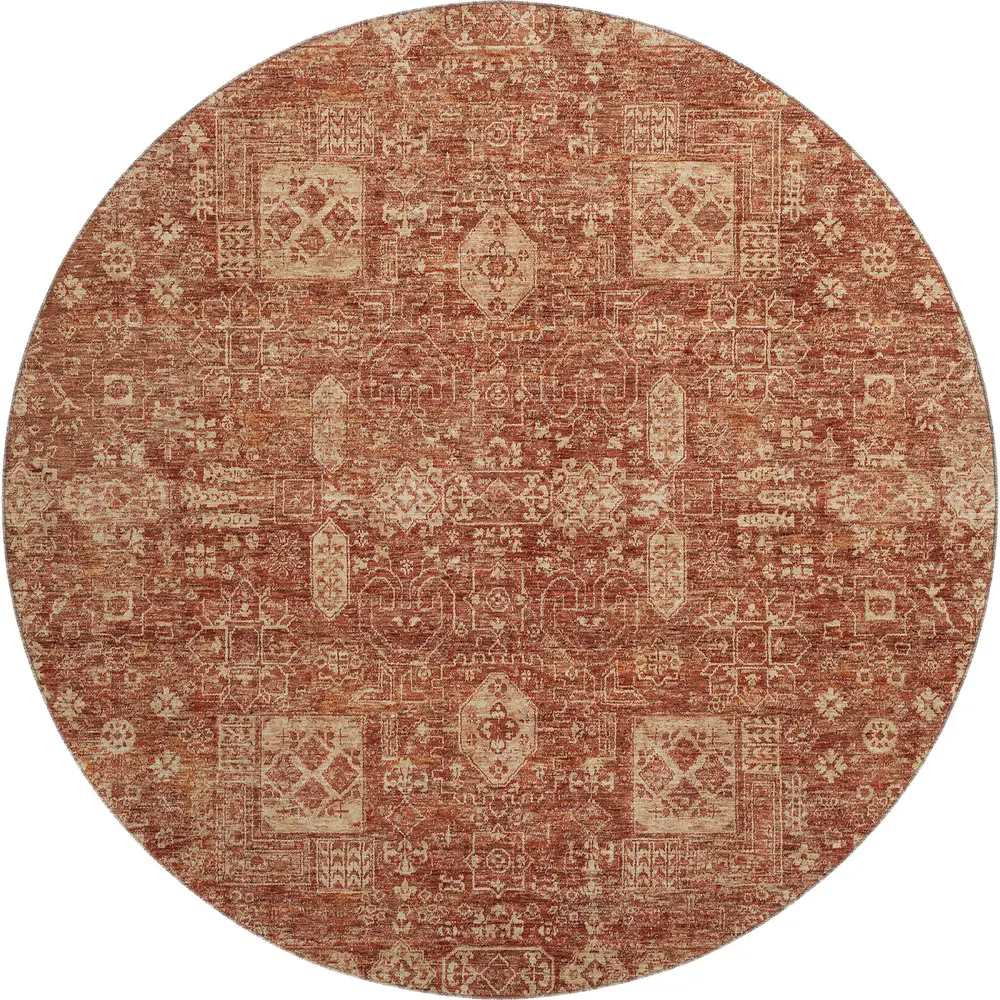 Mayfield AMF637 Paprika 8' x 8' Rug