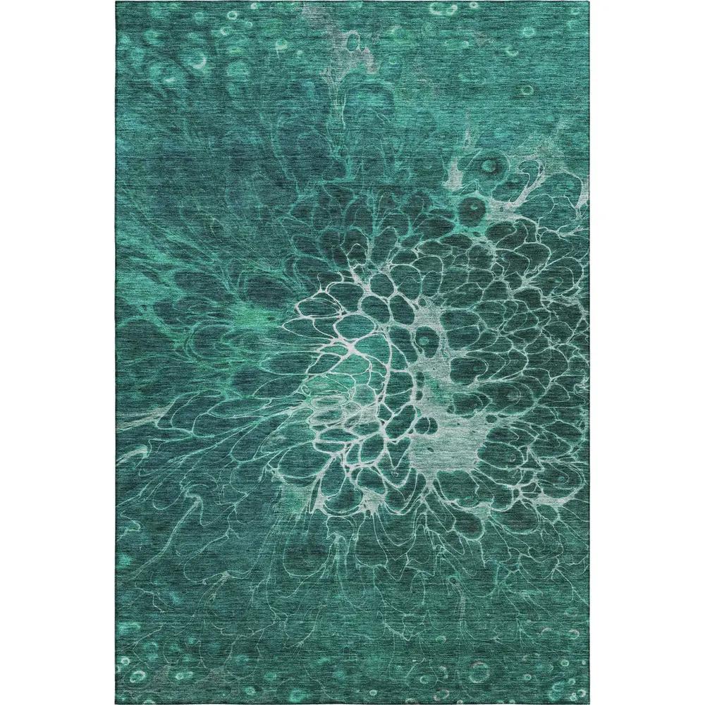 Mayfield AMF652 Teal 3' x 5' Rug