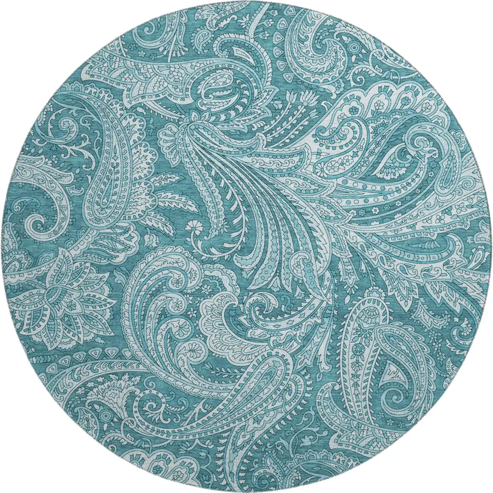 Mayfield AMF654 Turquoise 8' x 8' Rug