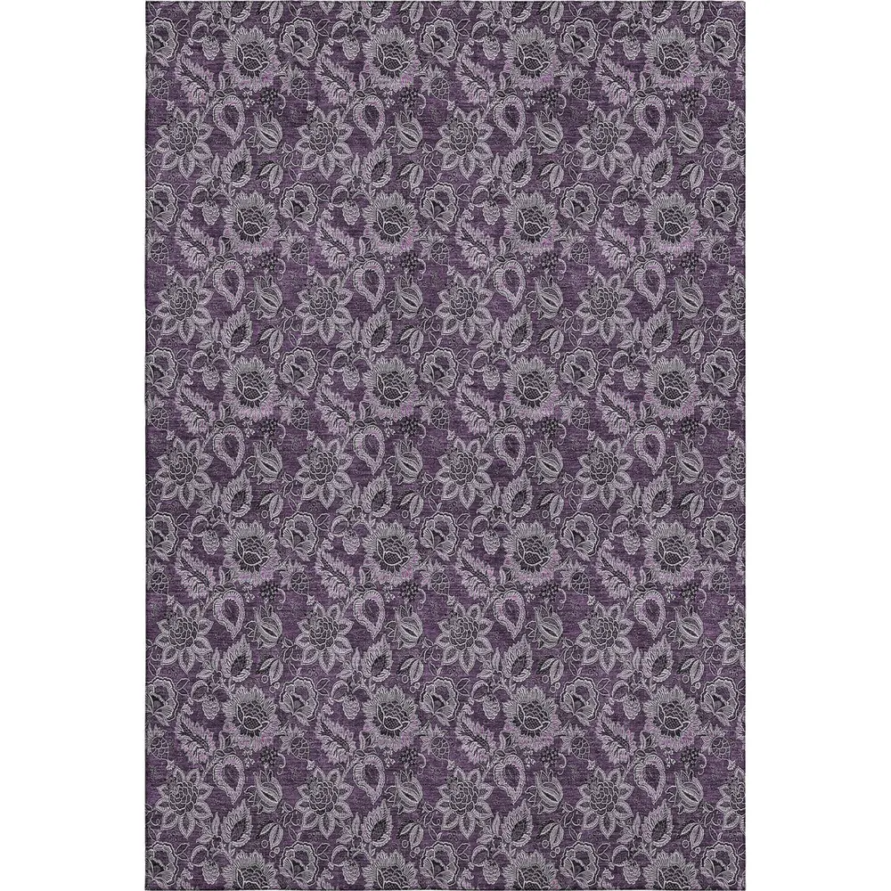 Mayfield AMF661 Eggplant 8' x 10' Rug