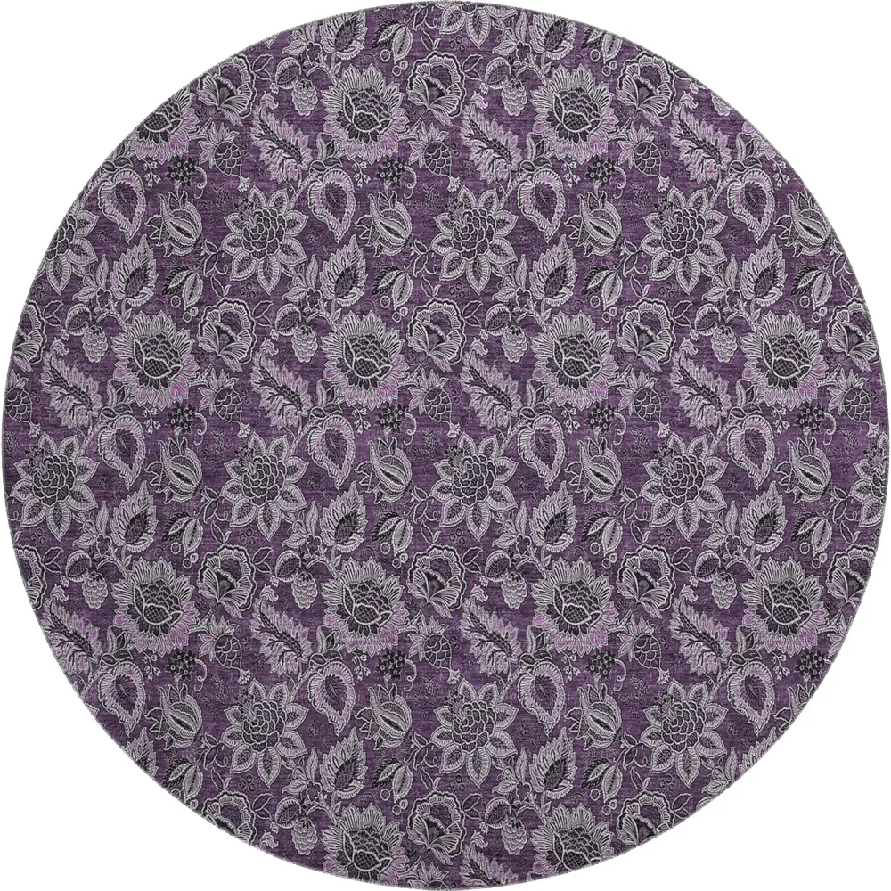 Mayfield AMF661 Eggplant 8' x 8' Rug