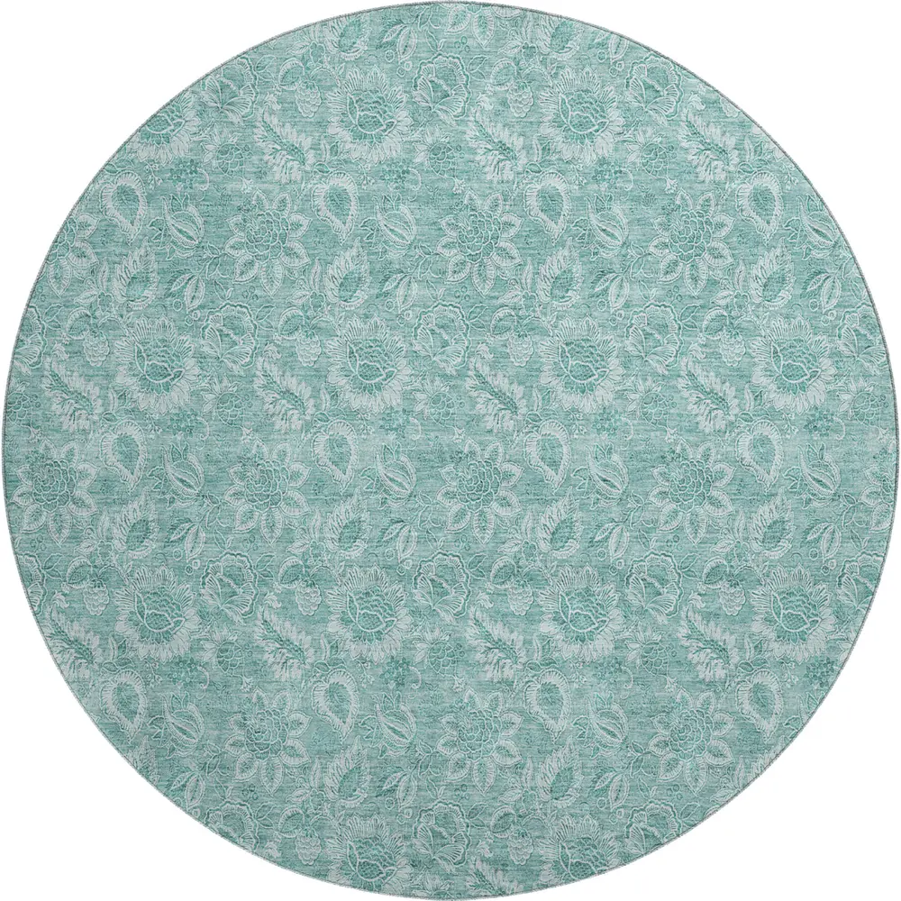 Mayfield AMF662 Teal 8' x 8' Rug
