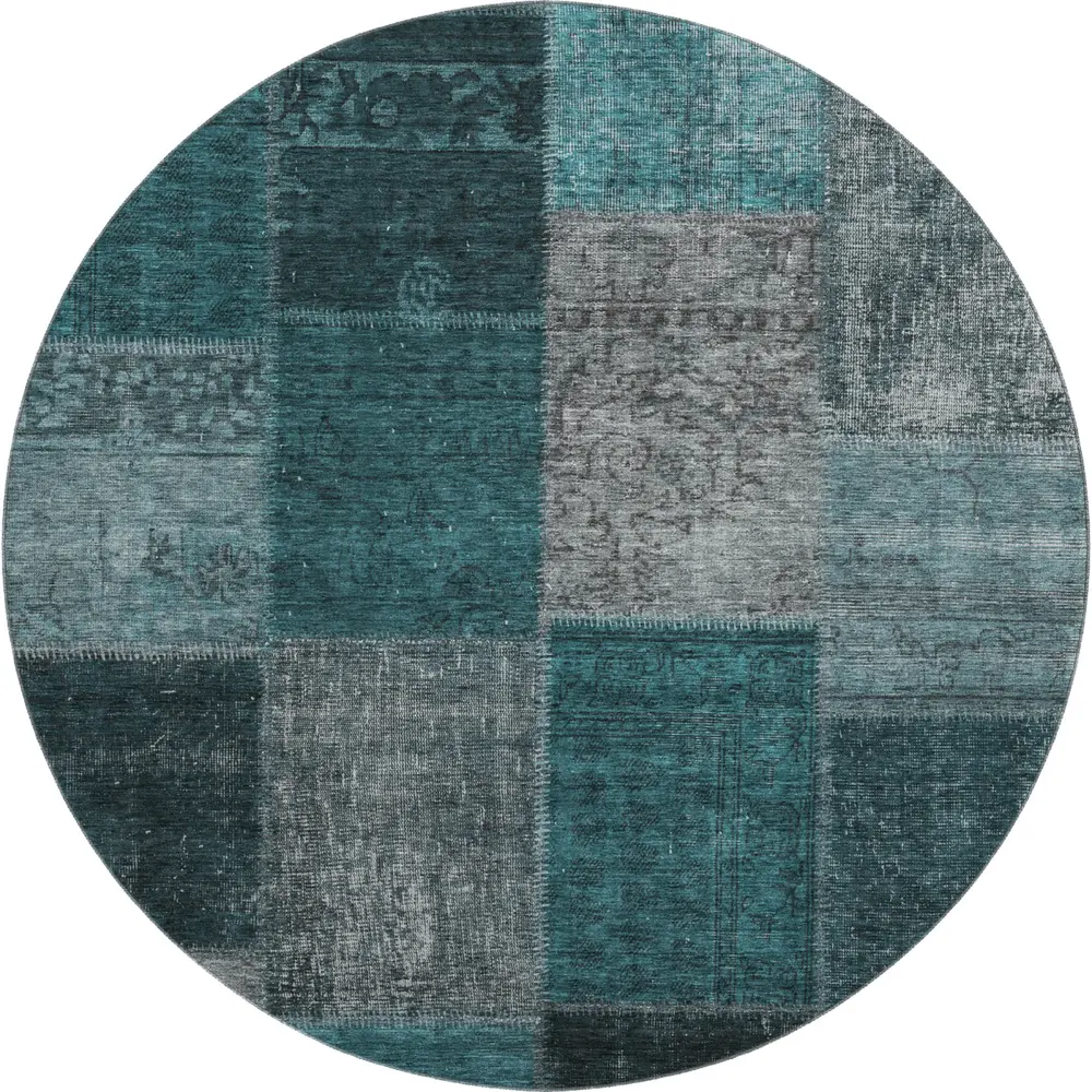 Mayfield AMF663 Teal 8' x 8' Rug