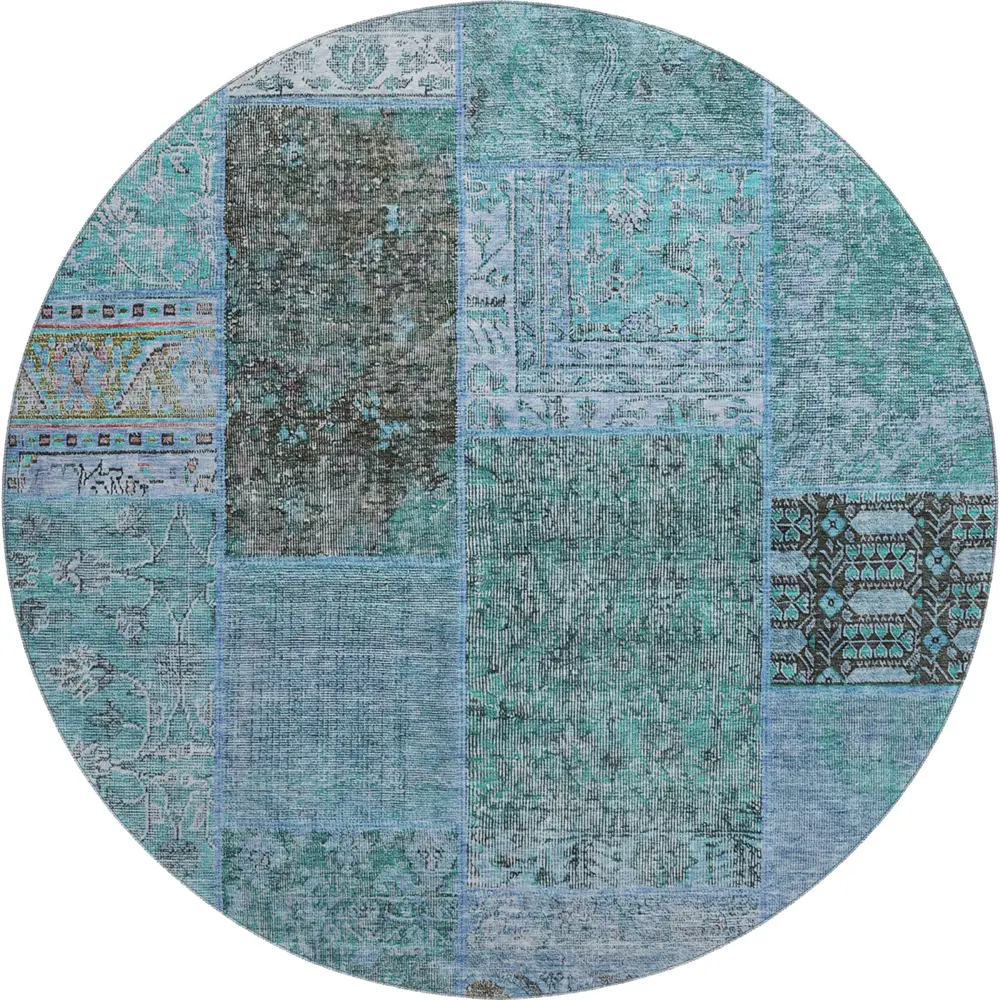 Mayfield AMF669 Teal 8' x 8' Rug