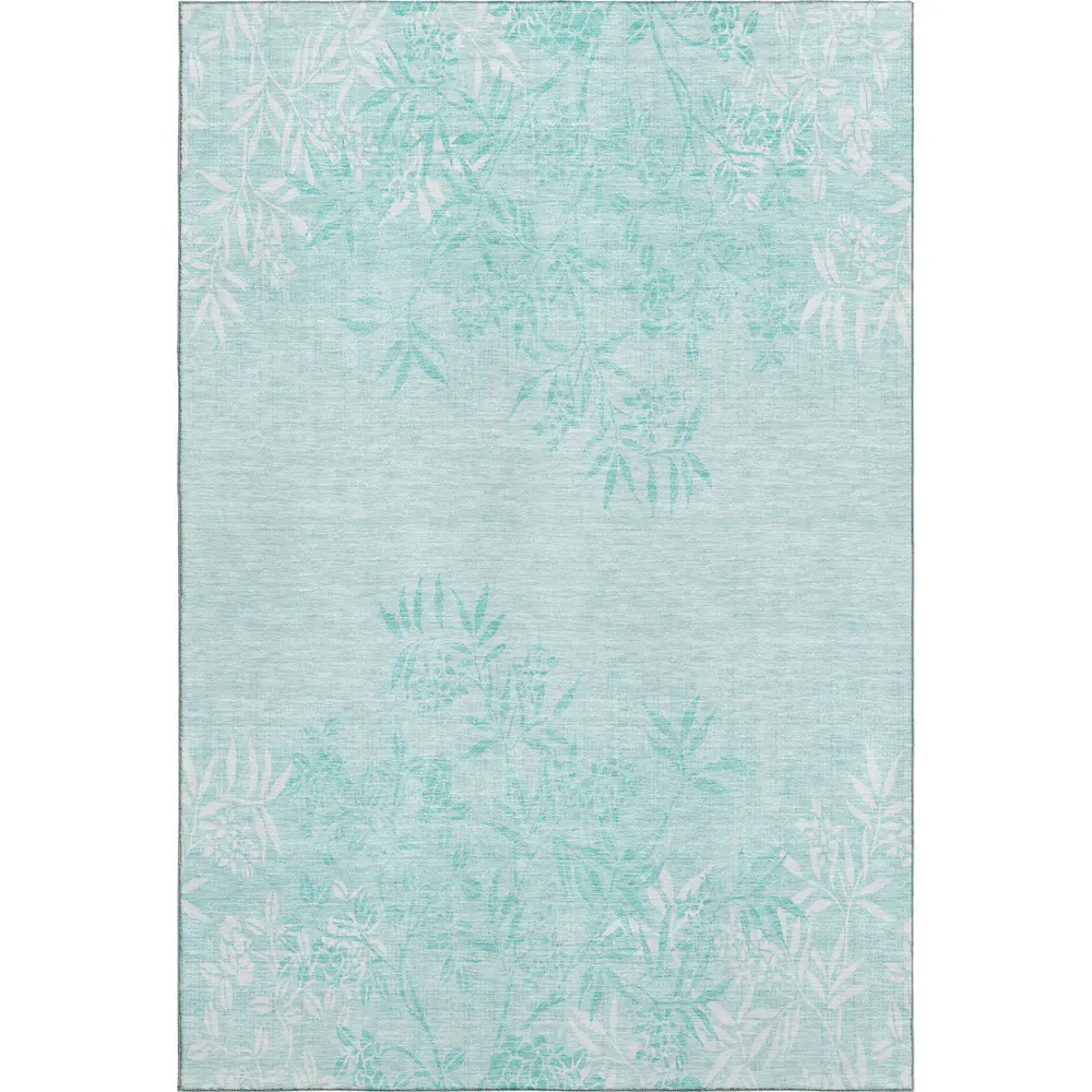 Mayfield AMF673 Teal 3' x 5' Rug