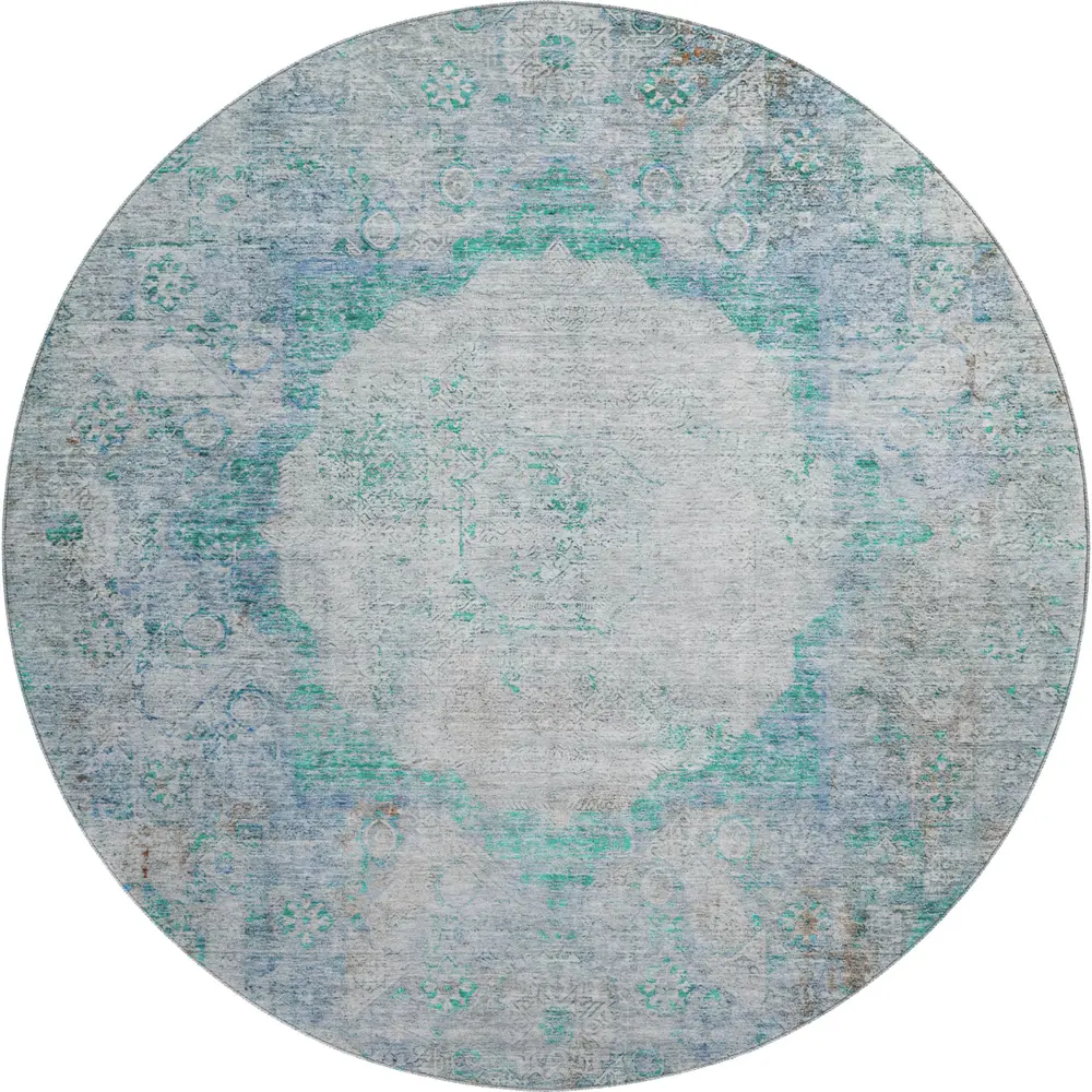 Mayfield AMF675 Teal 8' x 8' Rug