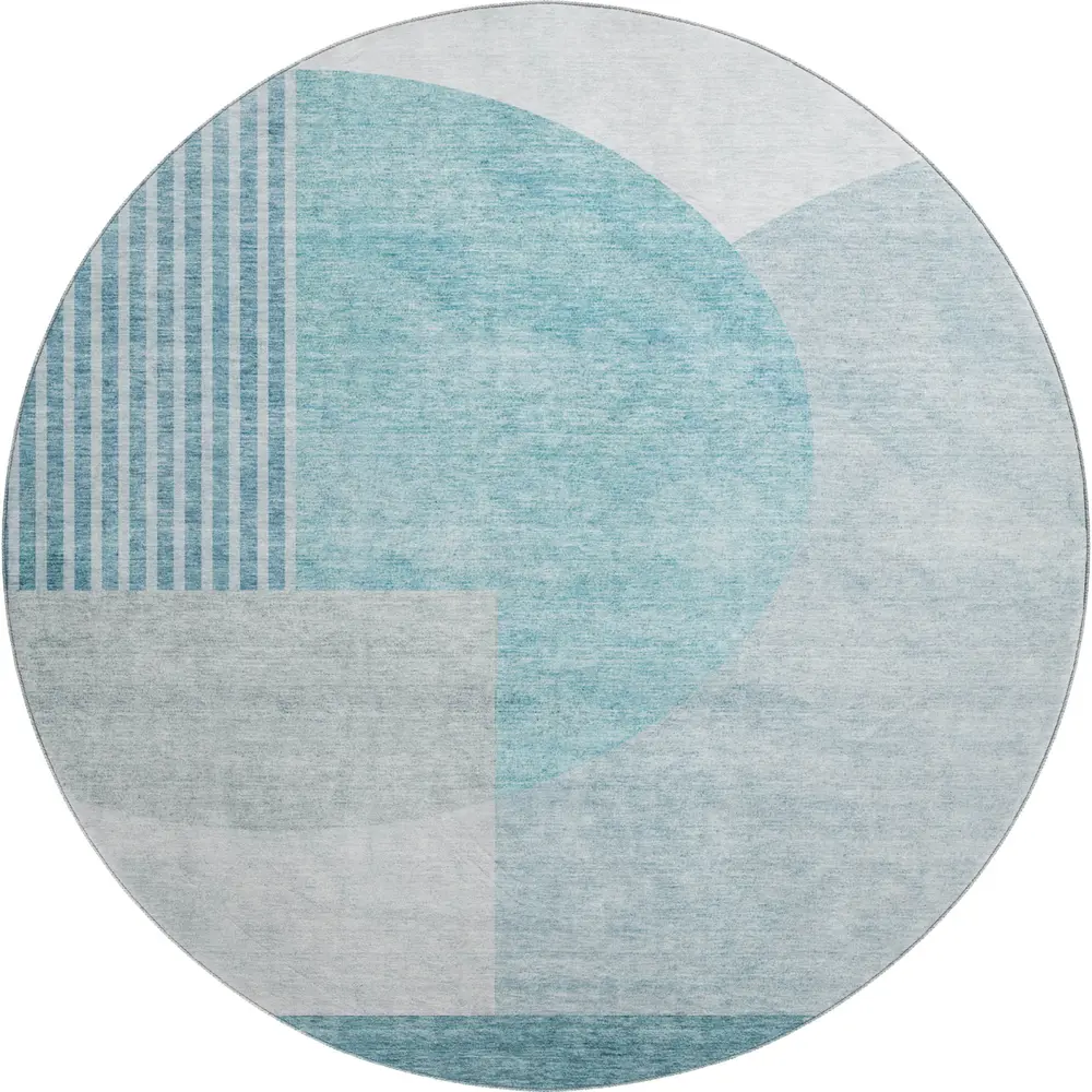 Mayfield AMF678 Teal 8' x 8' Rug