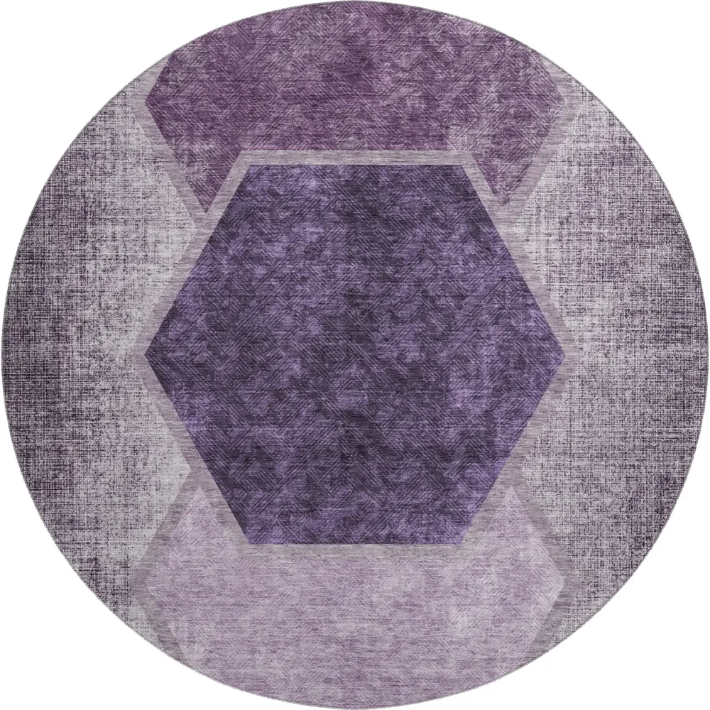 Mayfield AMF679 Eggplant 8' x 8' Rug