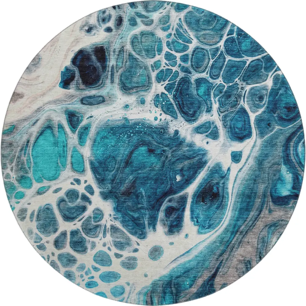 Mayfield AMF682 Teal 8' x 8' Rug