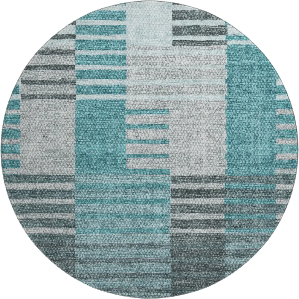 Mayfield AMF687 Teal 8' x 8' Rug