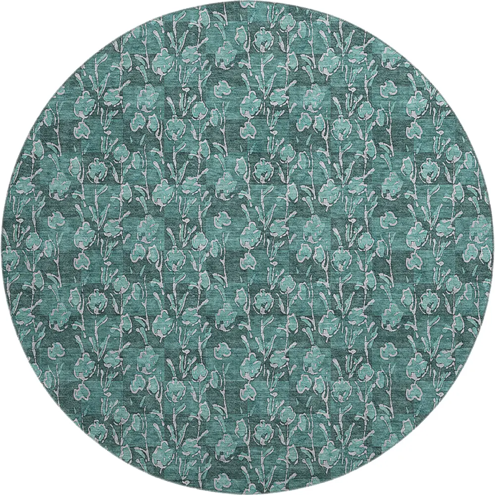 Mayfield AMF692 Teal 8' x 8' Rug