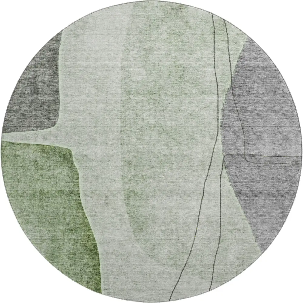 Mayfield AMF696 Green 8' x 8' Rug