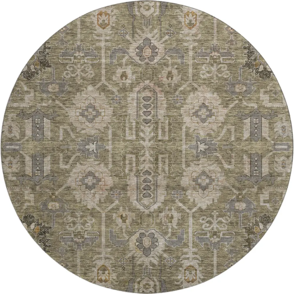 Mayfield AMF697 Brown 8' x 8' Rug