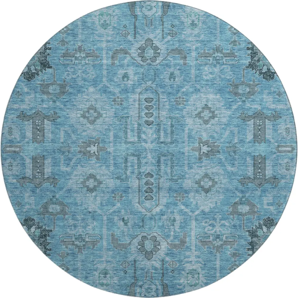 Mayfield AMF697 Blue 8' x 8' Rug