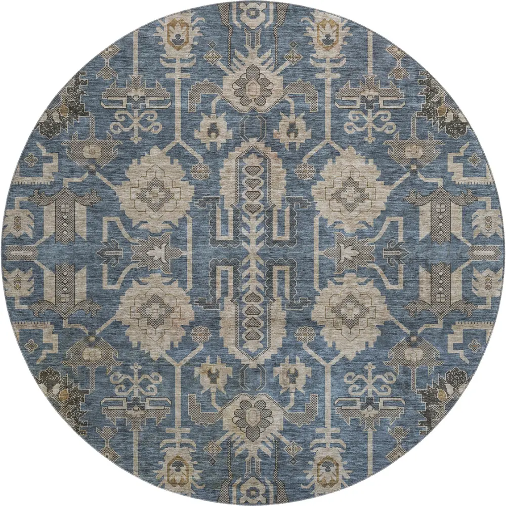Mayfield AMF697 Navy 8' x 8' Rug