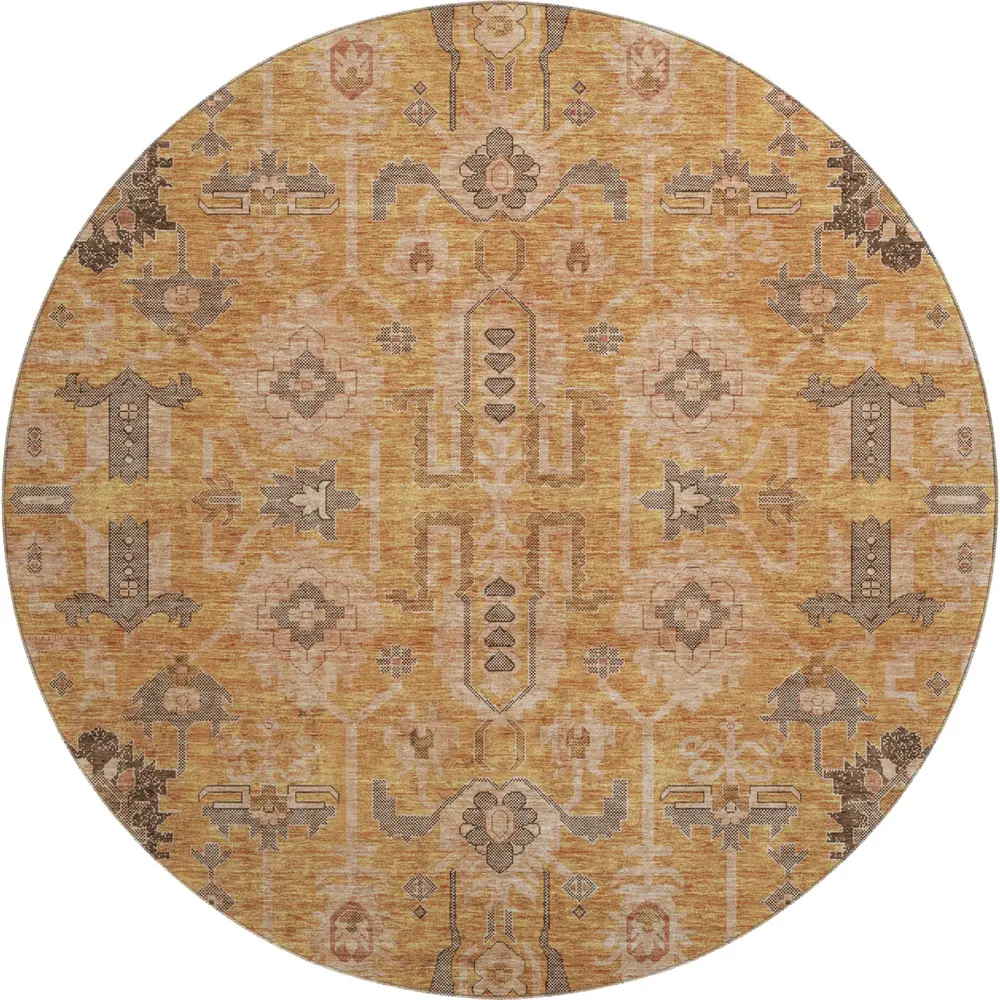 Mayfield AMF697 Terracotta 8' x 8' Rug