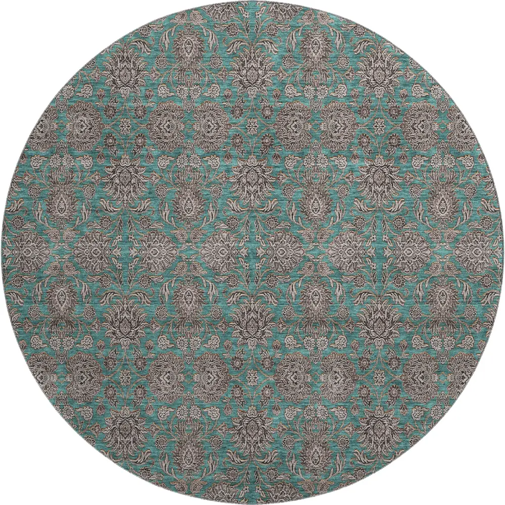 Mayfield AMF702 Teal 8' x 8' Rug