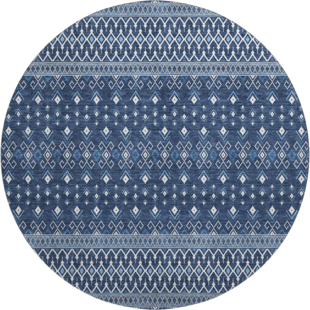 Mayfield AMF708 Navy 8' x 8' Rug