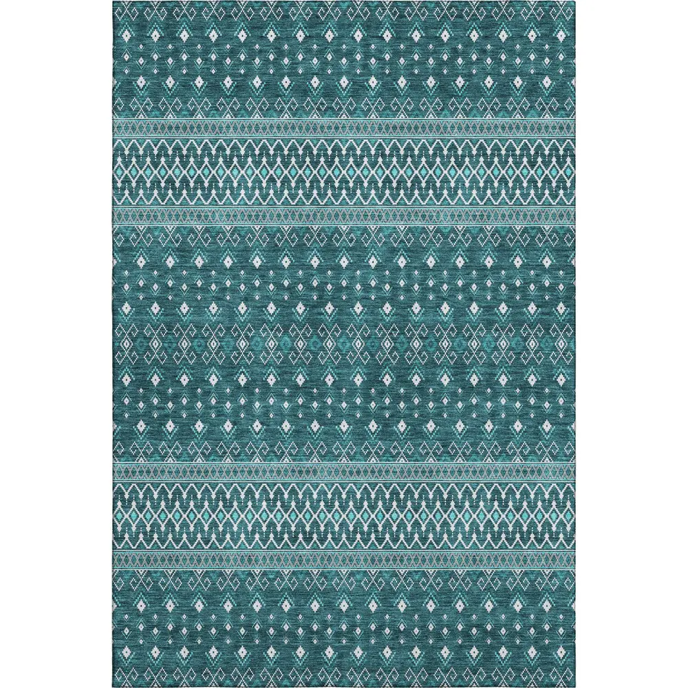 Mayfield AMF708 Teal 3' x 5' Rug