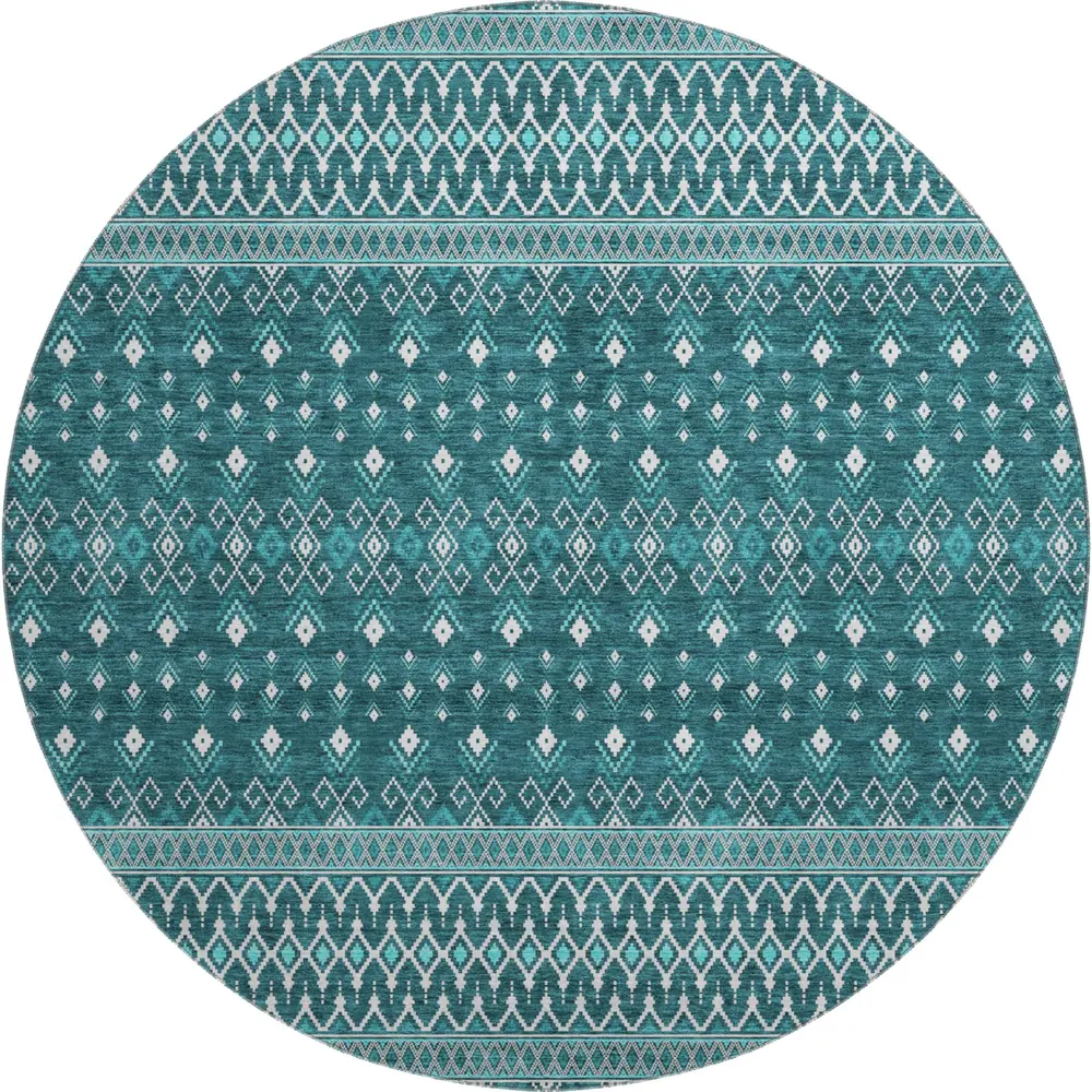 Mayfield AMF708 Teal 8' x 8' Rug