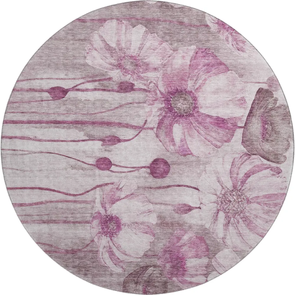 Mayfield AMF712 Plum 8' x 8' Rug