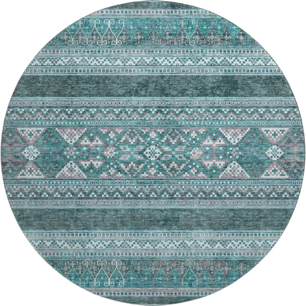 Mayfield AMF714 Teal 8' x 8' Rug