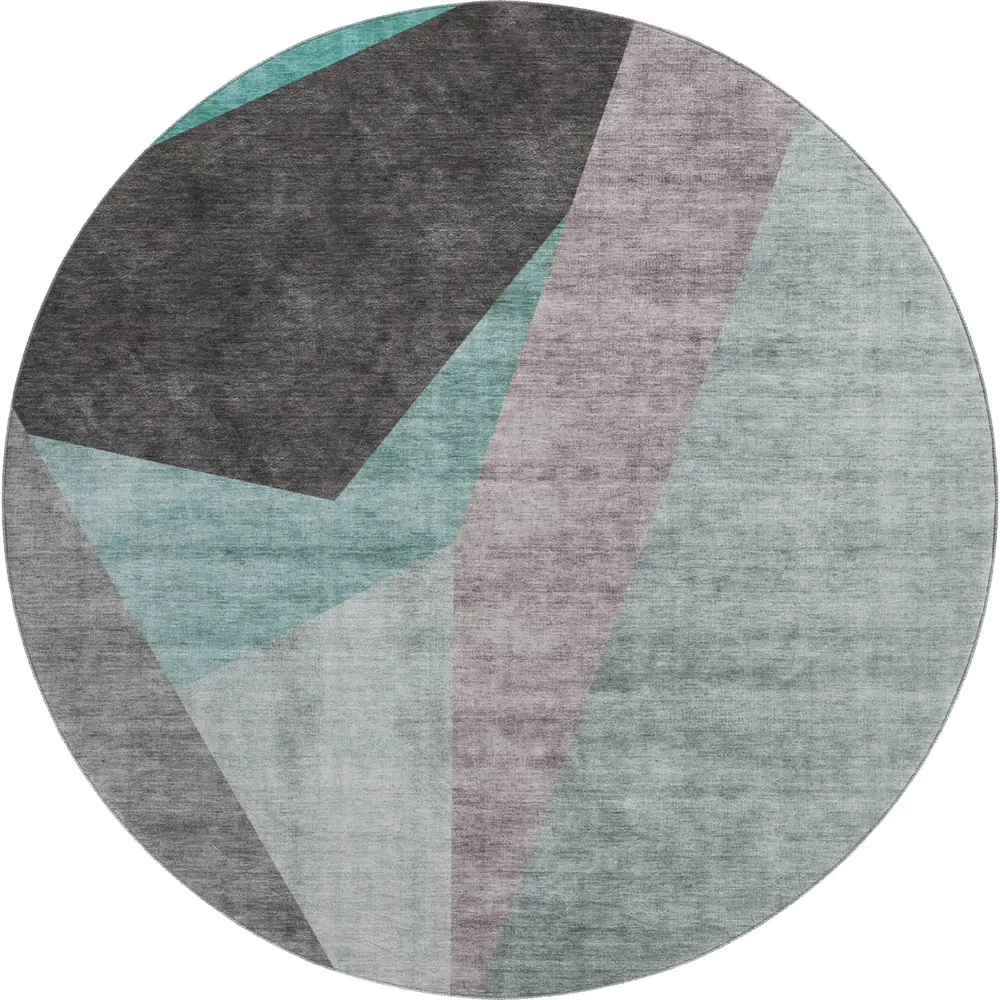 Mayfield AMF716 Teal 8' x 8' Rug