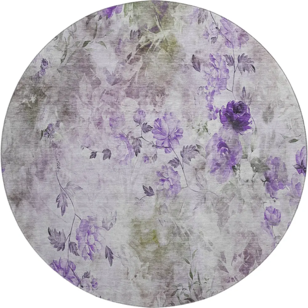 Mayfield AMF724 Purple 8' x 8' Rug