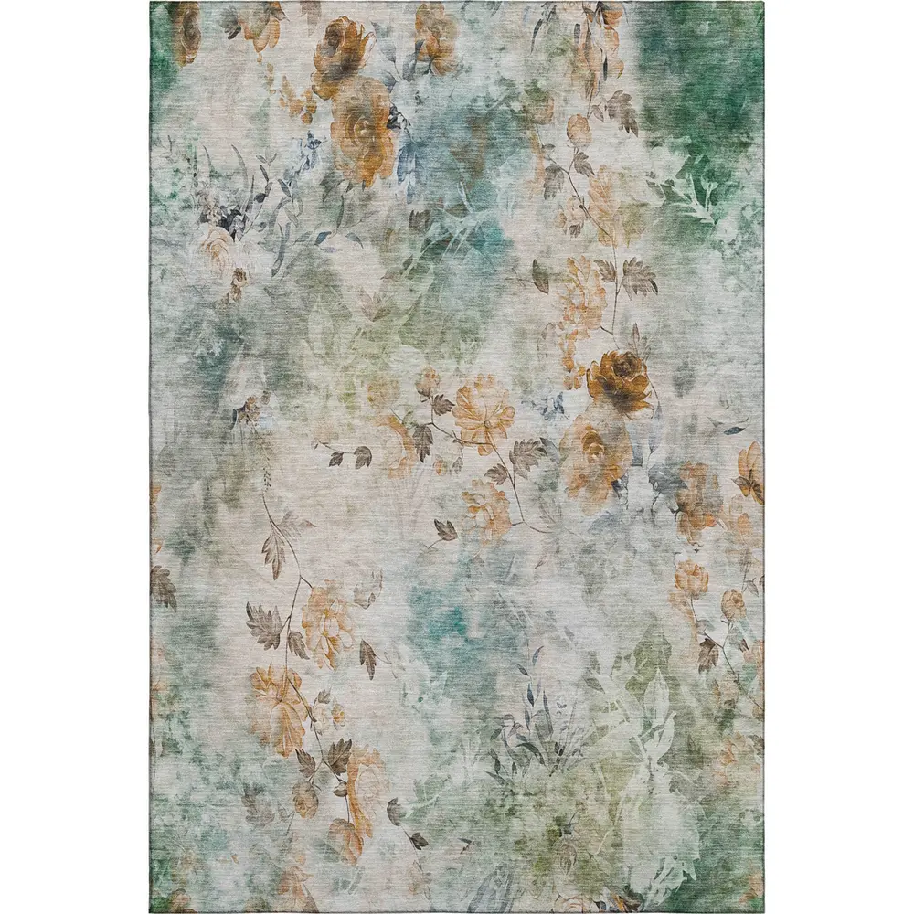 Mayfield AMF724 Teal 9' x 12' Rug