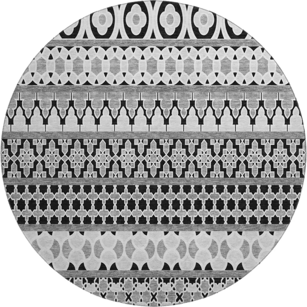 Mayfield AMF726 Black 8' x 8' Rug