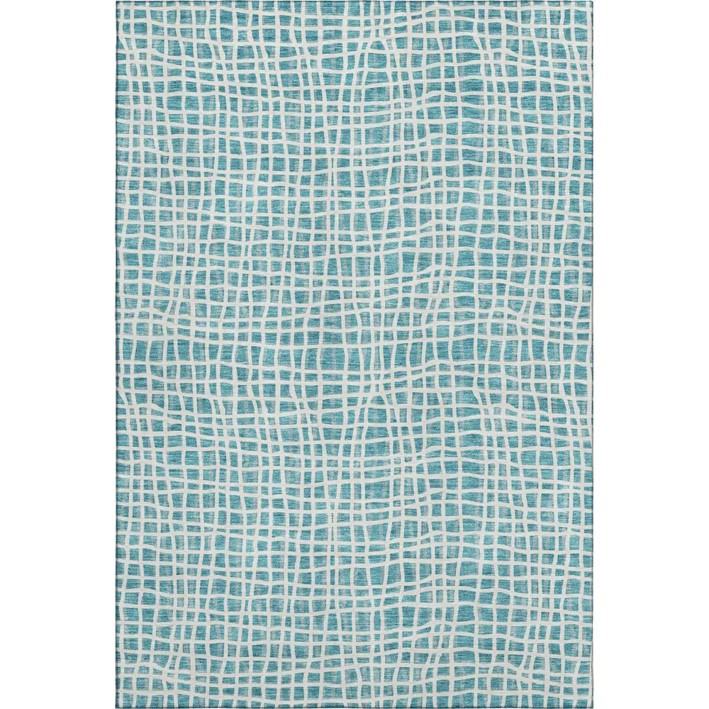 Mayfield AMF729 Teal 3' x 5' Rug
