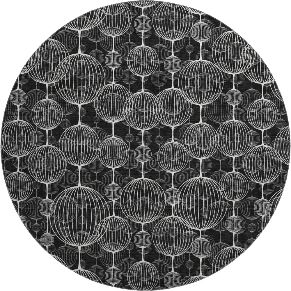 Mayfield AMF732 Black 8' x 8' Rug