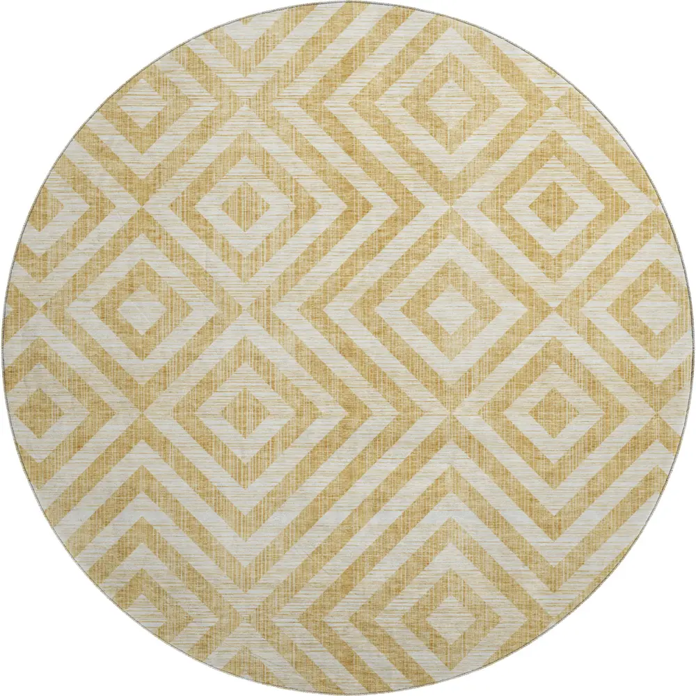 Mayfield AMF733 Gold 8' x 8' Rug