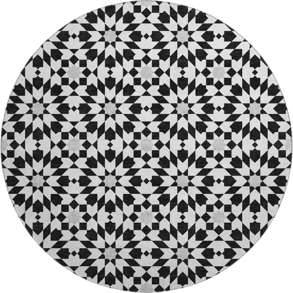 Mayfield AMF734 Black 8' x 8' Rug