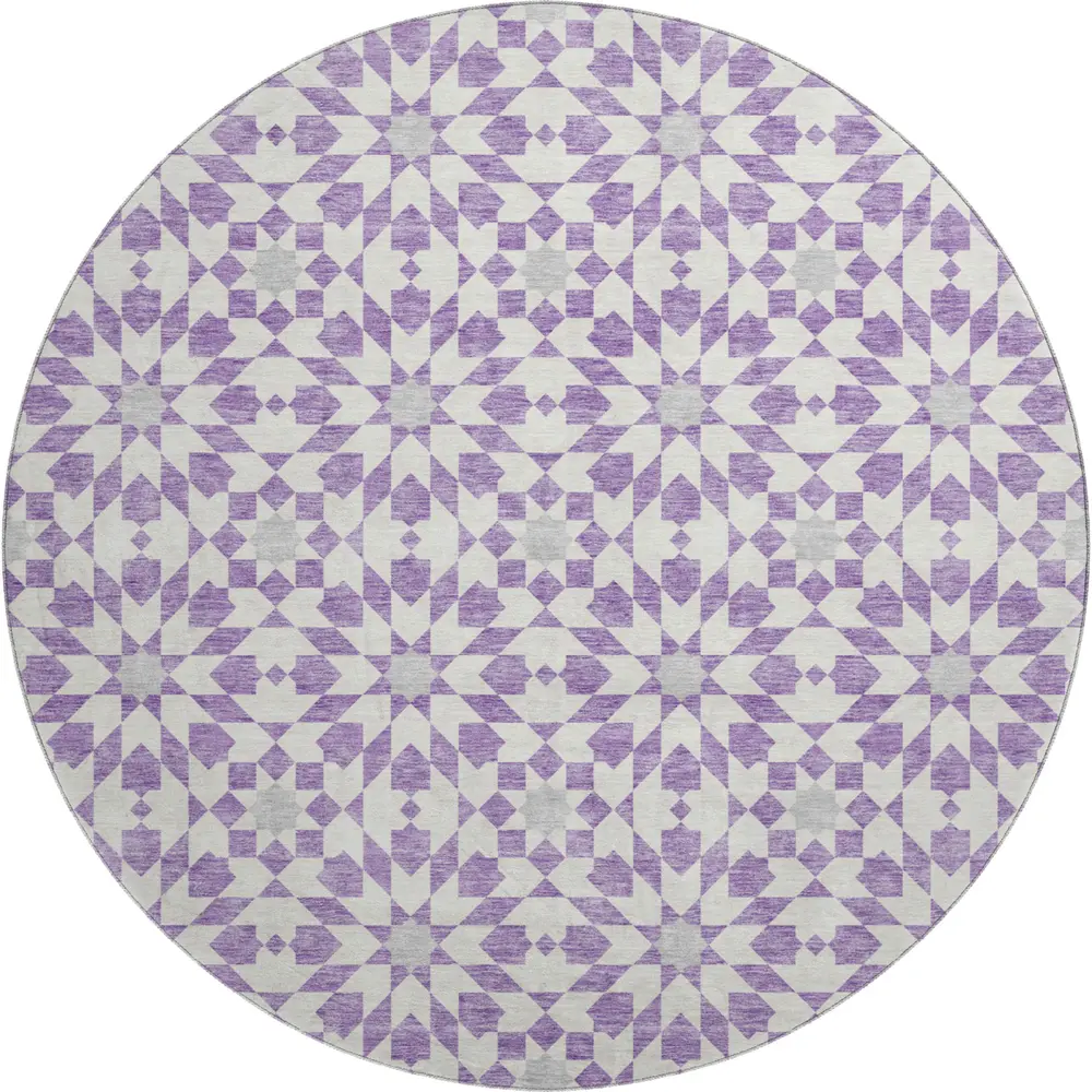 Mayfield AMF734 Lavender 8' x 8' Rug