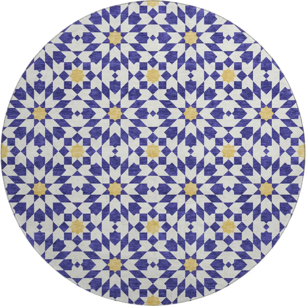 Mayfield AMF734 Navy 8' x 8' Rug