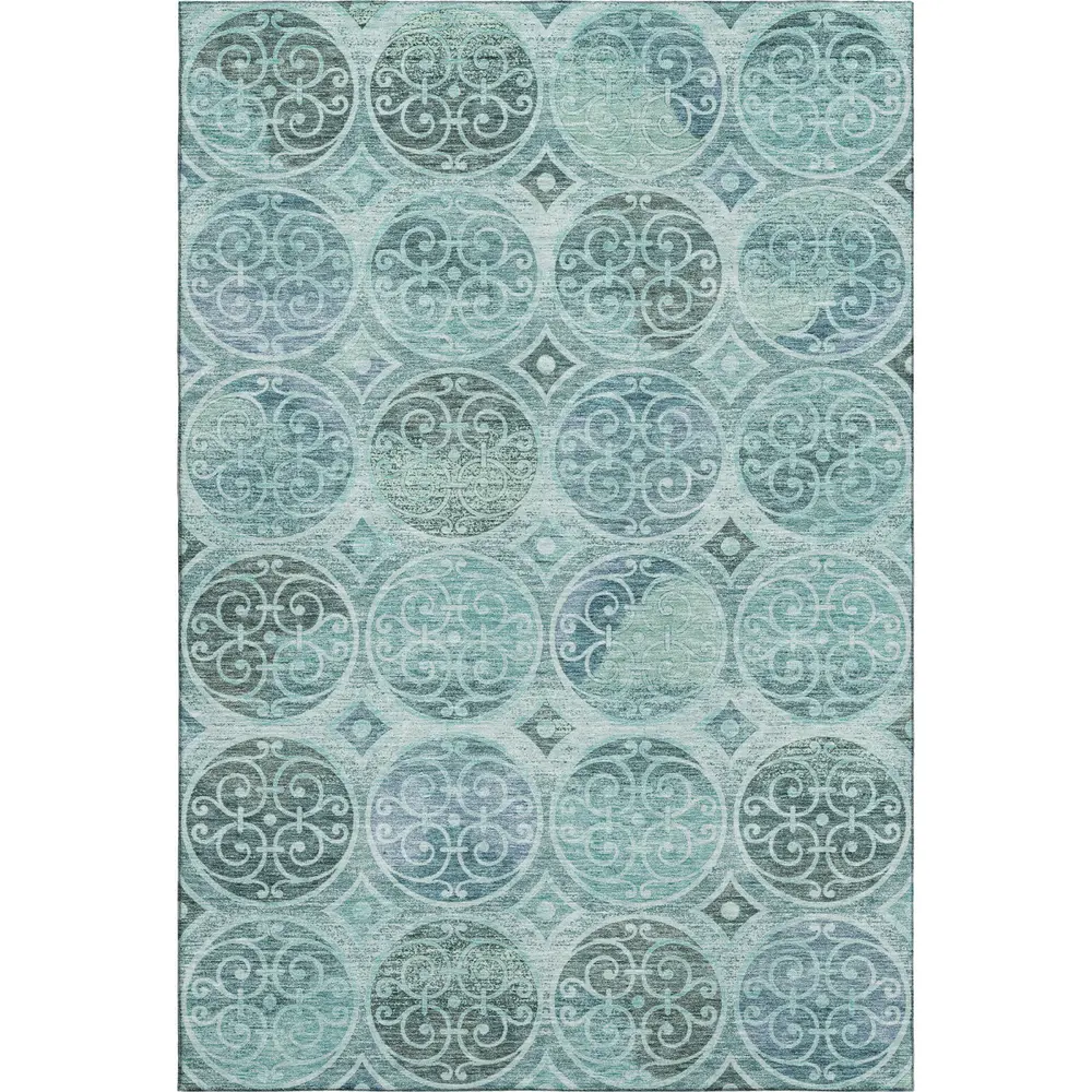 Mayfield AMF738 Teal 8' x 10' Rug