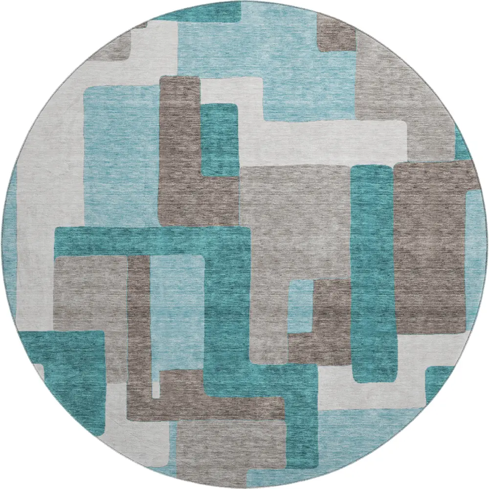 Mayfield AMF740 Teal 8' x 8' Rug