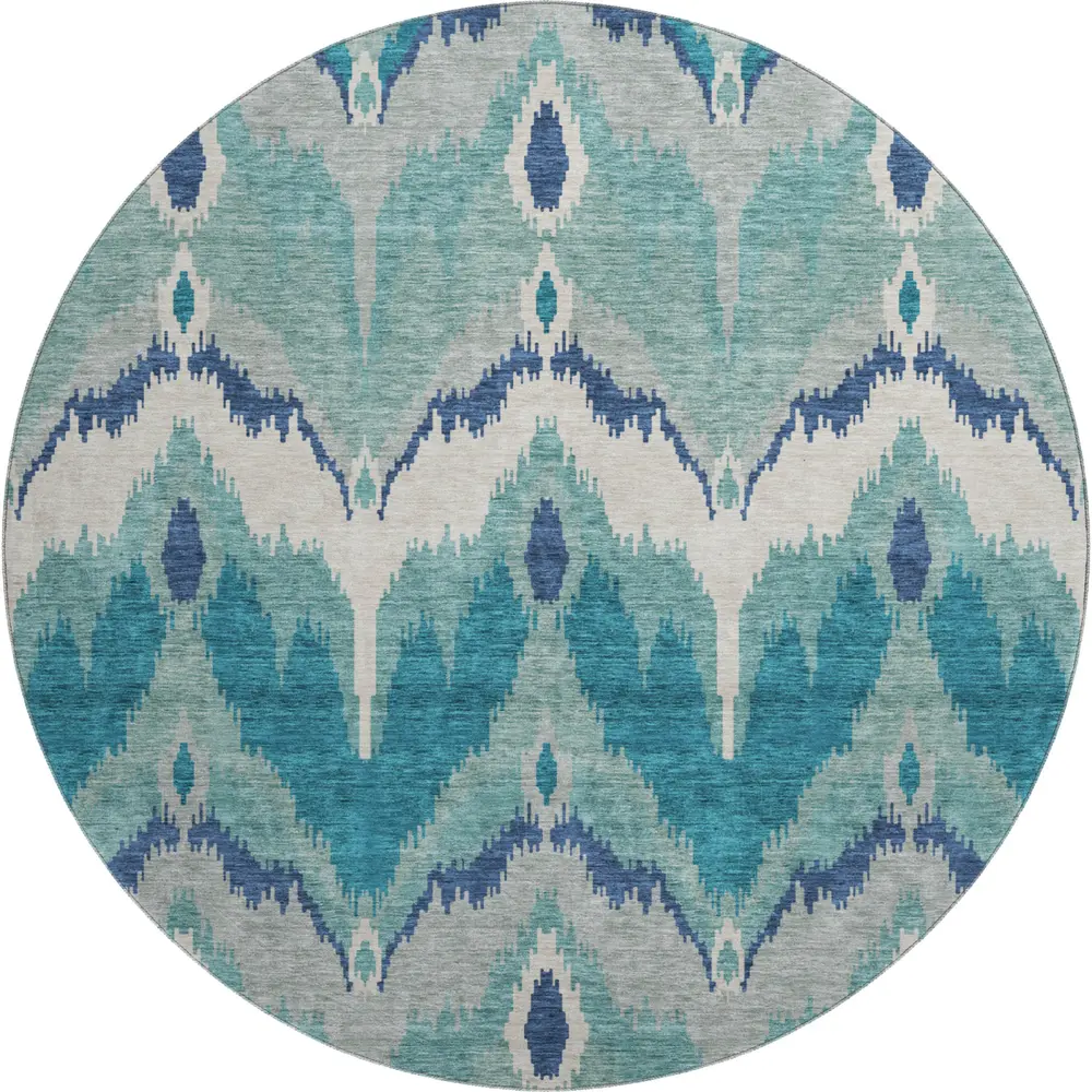 Mayfield AMF743 Teal 8' x 8' Rug