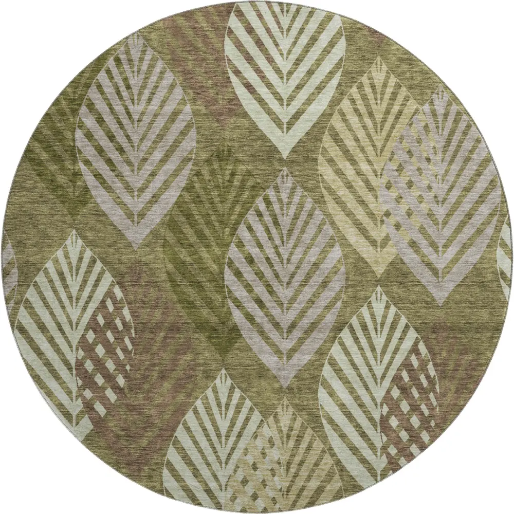 Mayfield AMF744 Olive 8' x 8' Rug