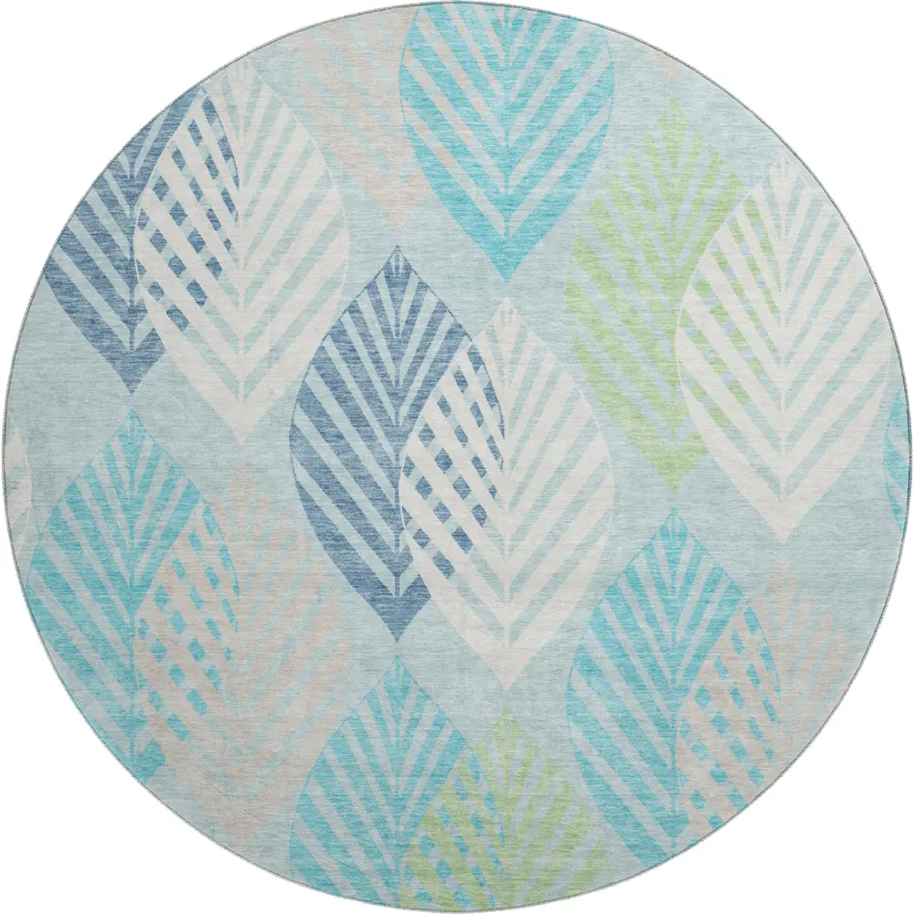 Mayfield AMF744 Teal 8' x 8' Rug