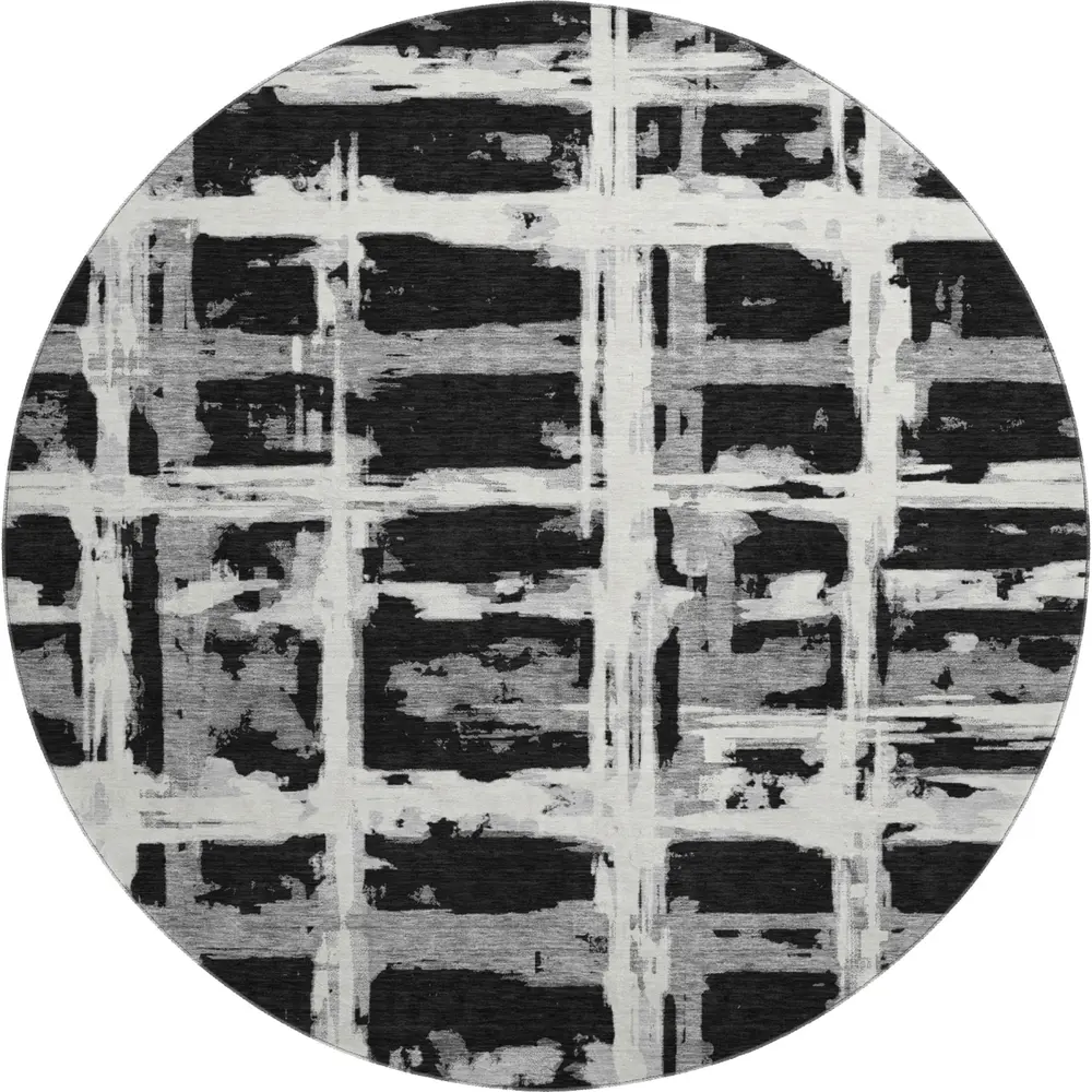 Mayfield AMF745 Black 8' x 8' Rug