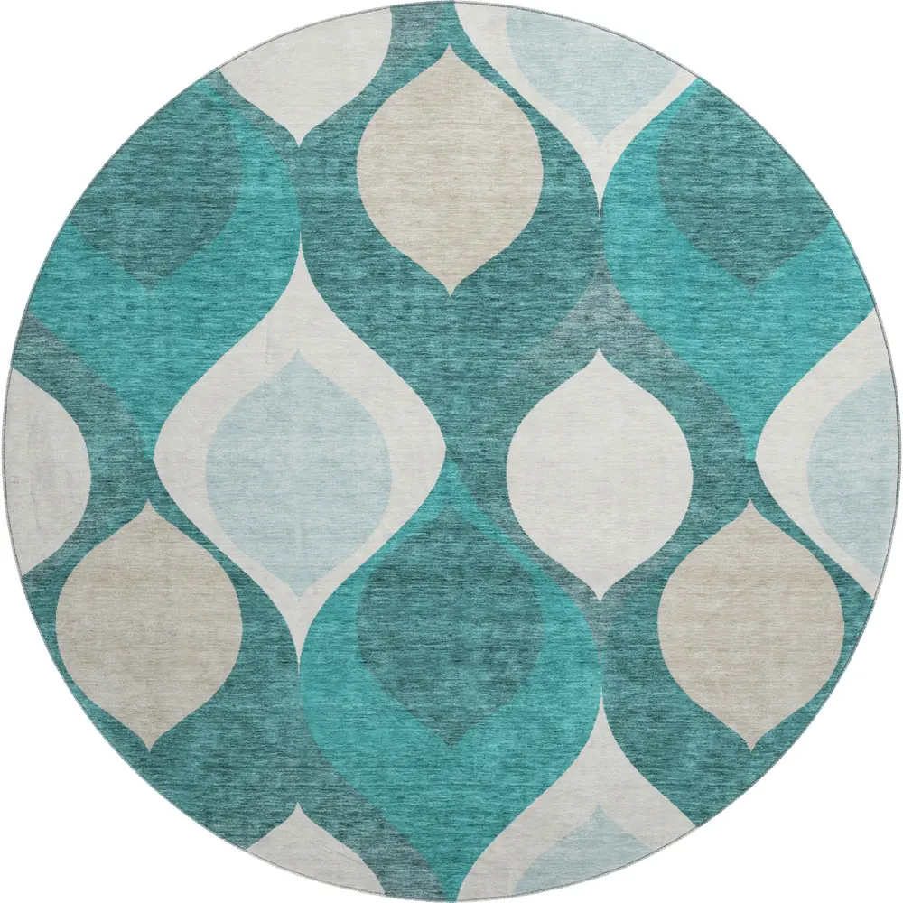 Mayfield AMF749 Teal 8' x 8' Rug