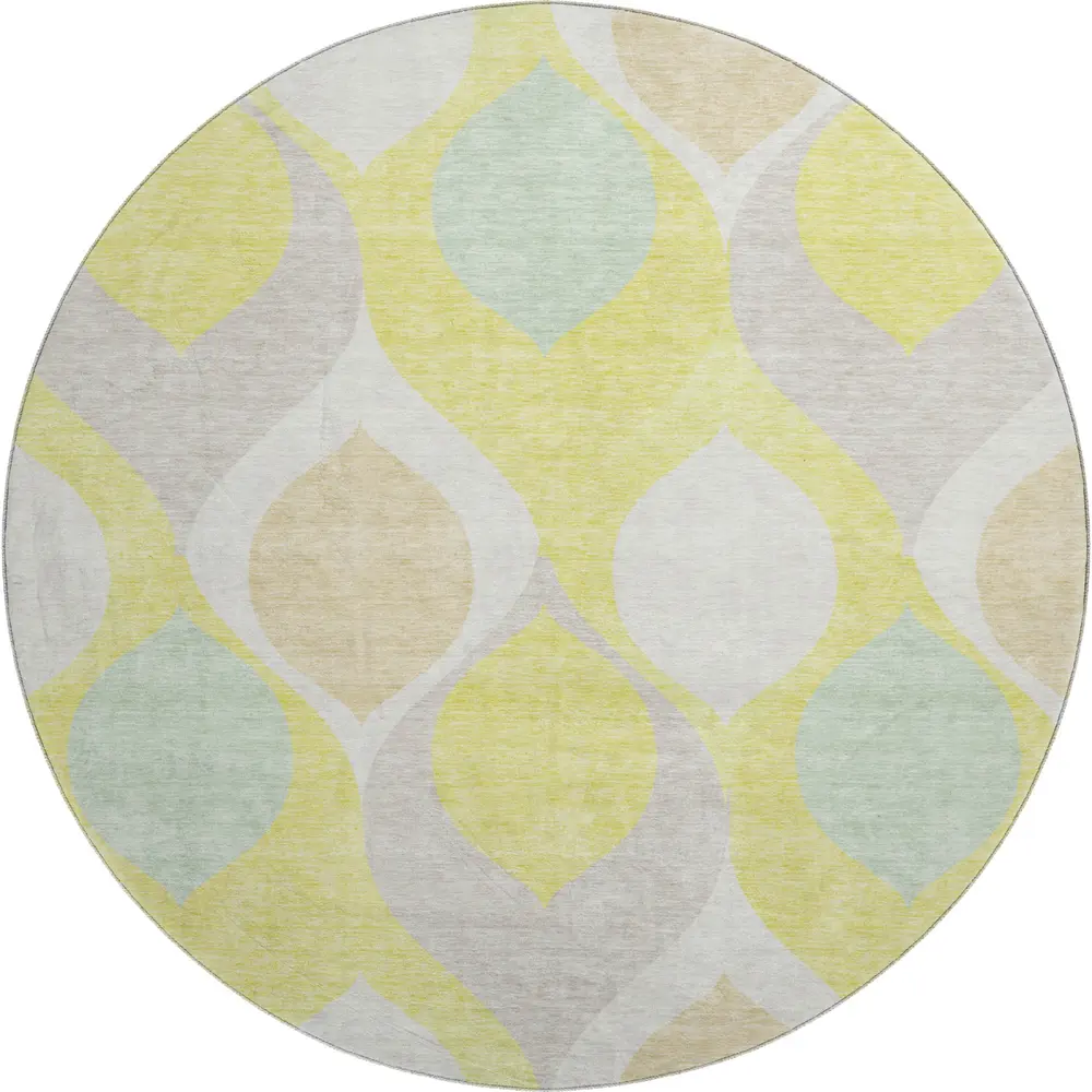 Mayfield AMF749 Yellow 8' x 8' Rug
