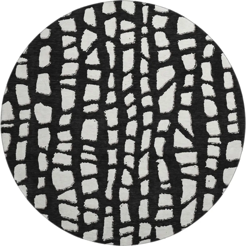 Mayfield AMF754 Black 8' x 8' Rug