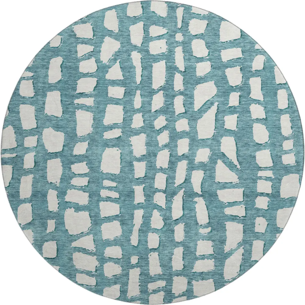 Mayfield AMF754 Teal 8' x 8' Rug