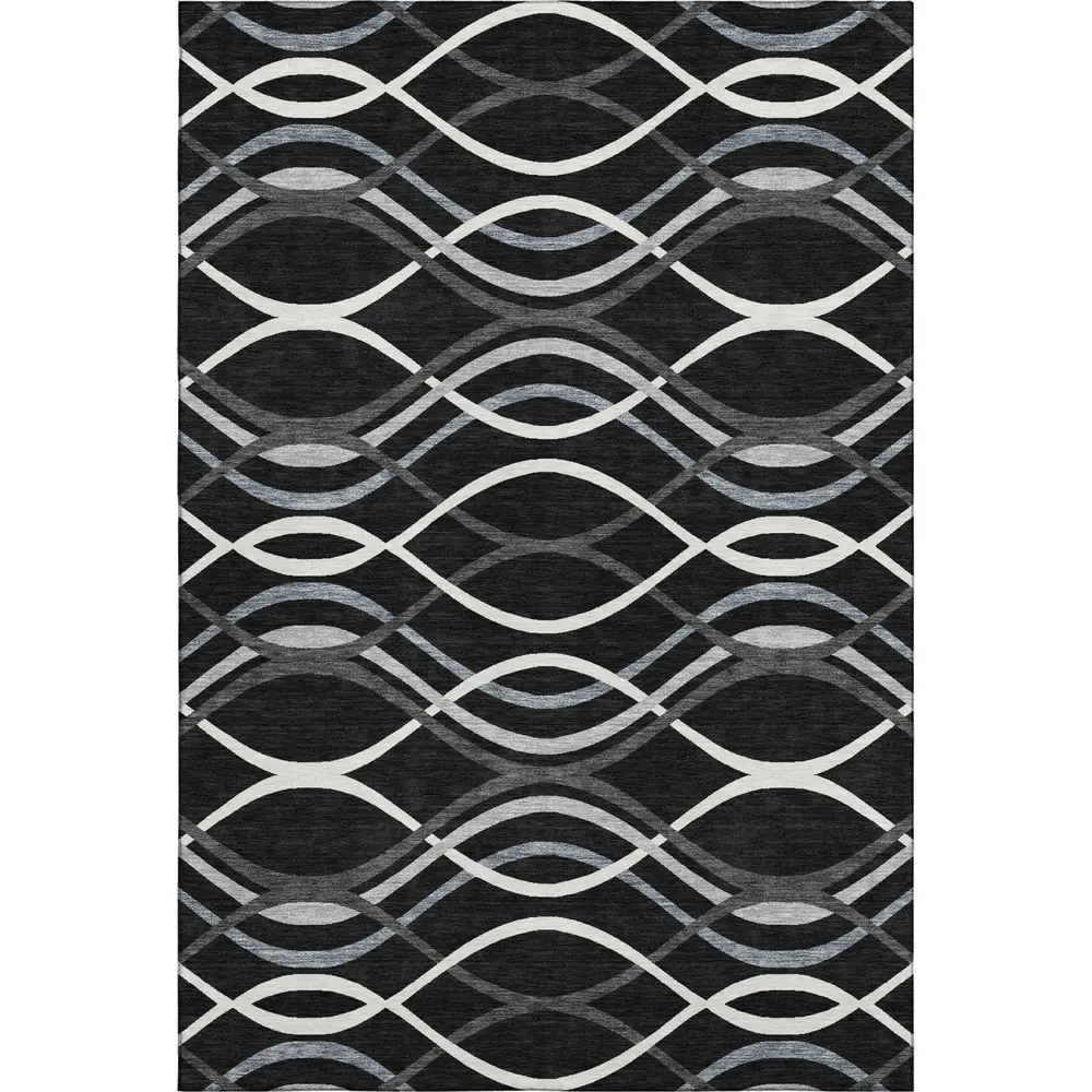 Mayfield AMF757 Black 8' x 10' Rug
