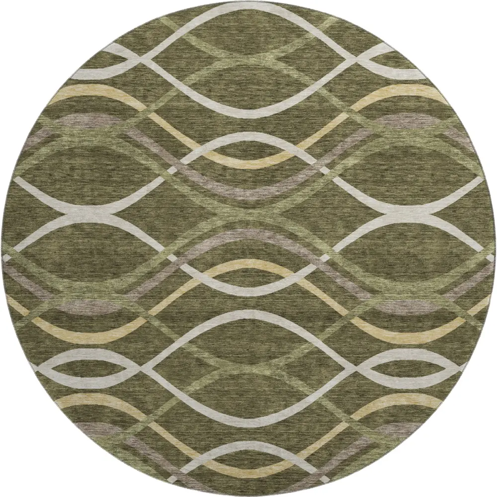 Mayfield AMF757 Olive 8' x 8' Rug