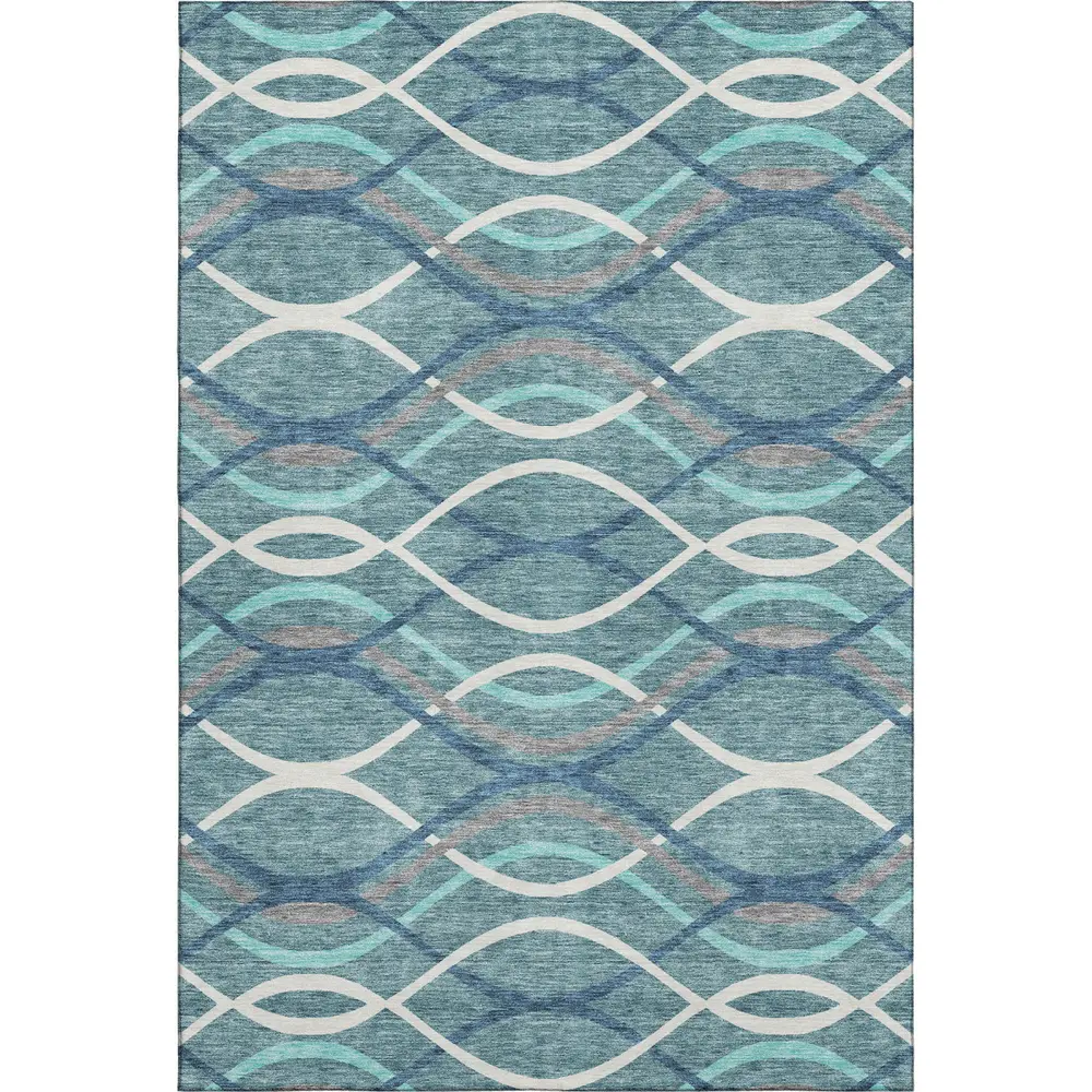 Mayfield AMF757 Teal 10' x 14' Rug